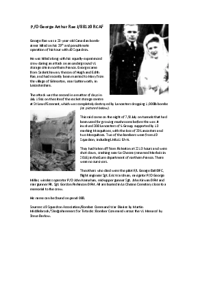 A preview of a PDF biography for Rae, George Arthur